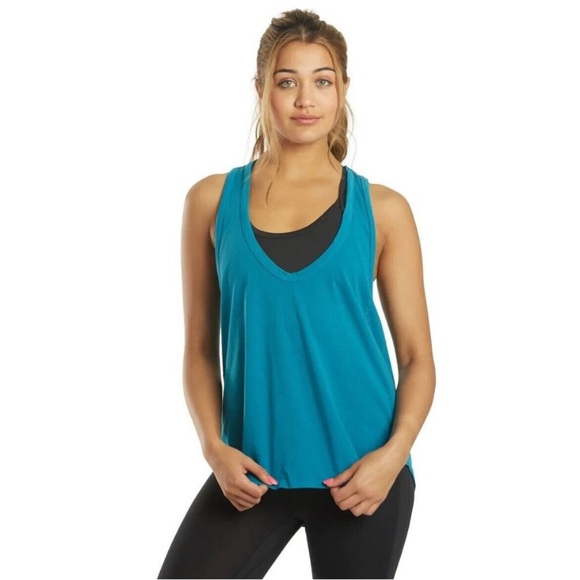 🎆2/$20 EUC FP Movement by FREE PEOPLE Teal Tank Top. XS - Picture 8 of 16